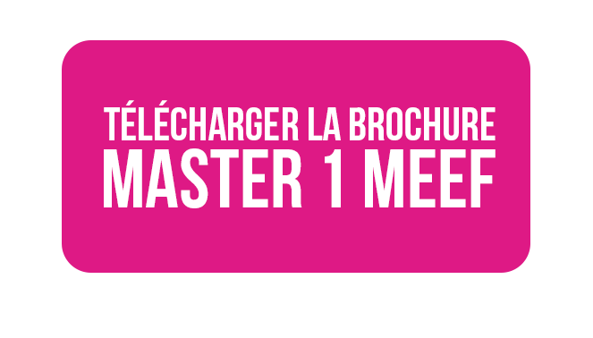 Télécharger la brochure du master 1 MEEF